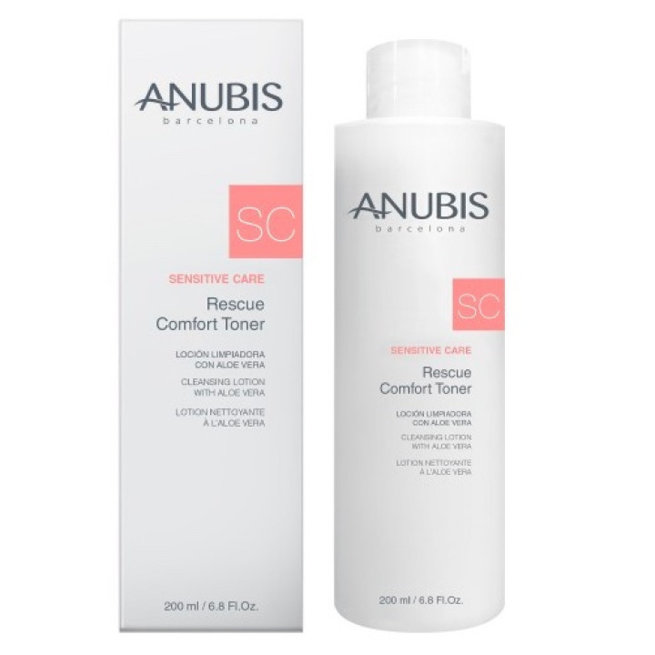 Очищувальний та зволожувальний тонер  Sensitive Care Prebiotic Rescue Toner Anubis 200 мл