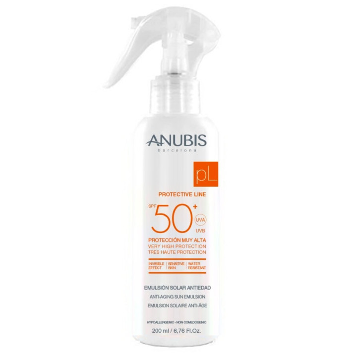 Сонцезахисний спрей-емульсія  Protective Line Sun Emulsion Spray SPF 50+ Anubis 200 мл