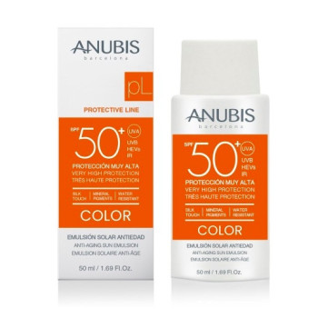 Тонуючий сонцезахисний флюїд Protective Line SPF 50+ COLOR Anubis  50 мл