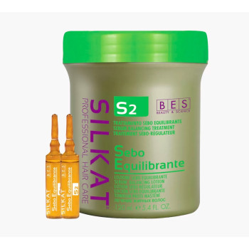 Лосьйон для жирного волосся в ампулах  Silkat S2 Active Lotion BES 12амп по 10мл