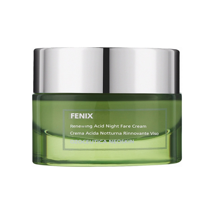 Нічний кислотний крем-оновлювач Фенікс для всіх типів шкіри обличчя будь якого віку Fenix Beauty Spa 50ml