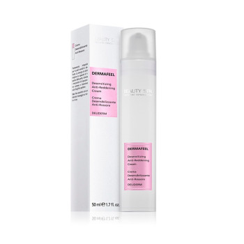 Антикуперозний крем Дермафіл SPF15 для чутливої ​​шкіри обличчя з почервоніннями Dermafeel Beauty Spa 50ml
