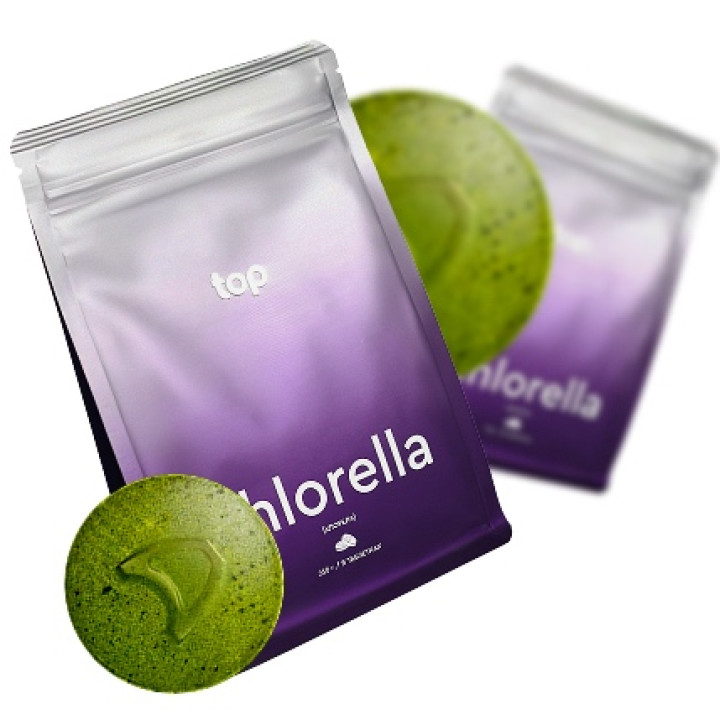 Хлорела в таблетках Top Chlorella, 500 г — Природний детокс та вітамінний комплекс