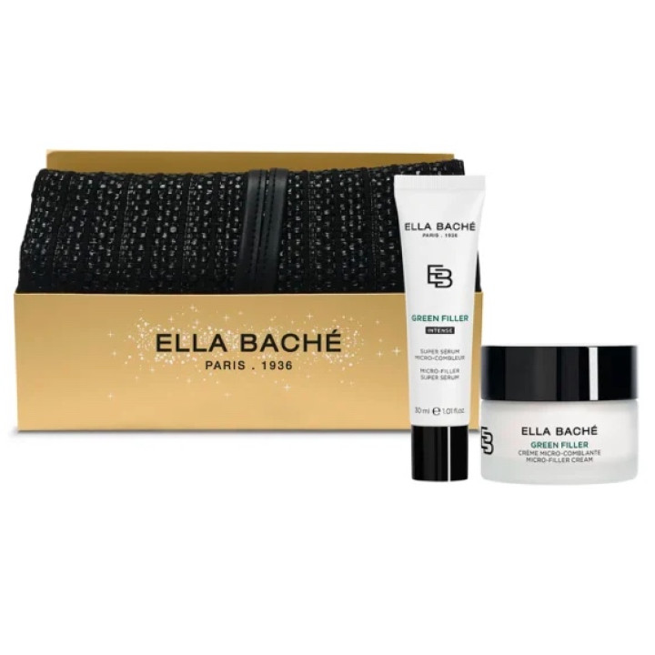 Подарунковий набір  “Омолодження” ELLA BACHÉ: сироватка 30мл + крем 50мл + косметичка