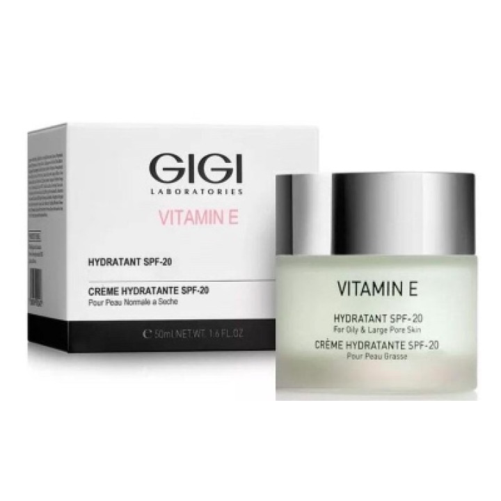 Зволожувач для жирної шкіри Moisturizer for oil skin SPF 20 Vitamin E GiGi 50ml