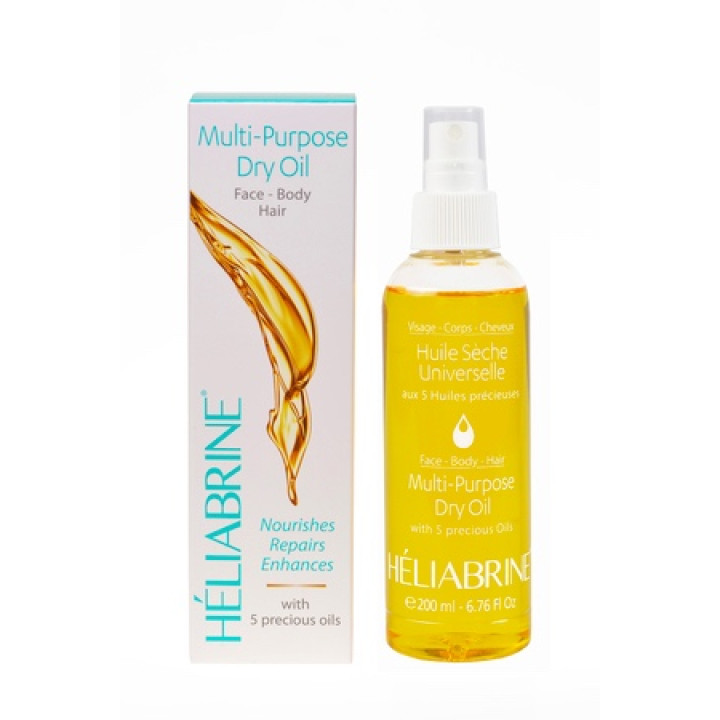 Універсальна шовкова олія для обличчя, тіла та волосся Multi-Purpose Dry Oil Heliabrine 200ml