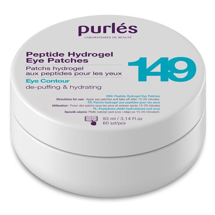 Патчі для повік з пептидами відновлюючі, протинабрякові  Peptide Hydrogel Eye Patches 149 Purles 60шт