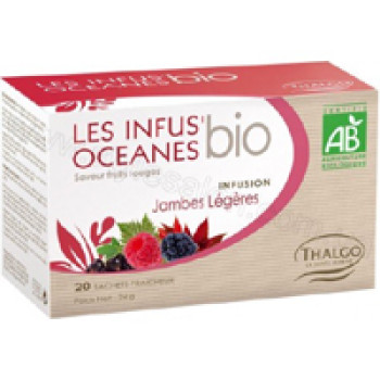 Трав'яний настій Океан для легкості ніг LES INFUS'OCEANES JAMBES LEGERES THALGO, 20 пакетиків