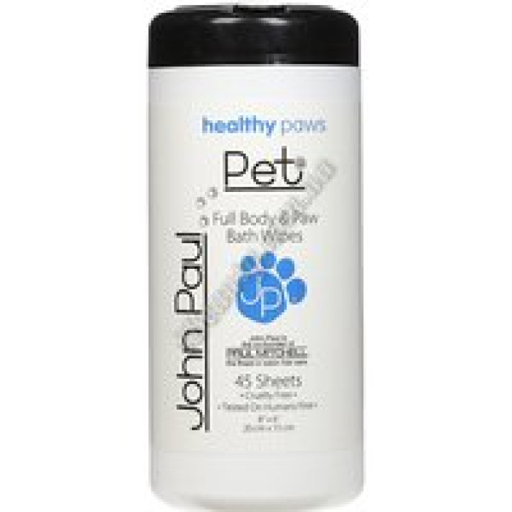 Серветки для лап та всього тіла (45 шт, розмір 20см * 15 см) - Full Body & Paw Wipes John Paul Pet! ~ DCDMRKR ~!