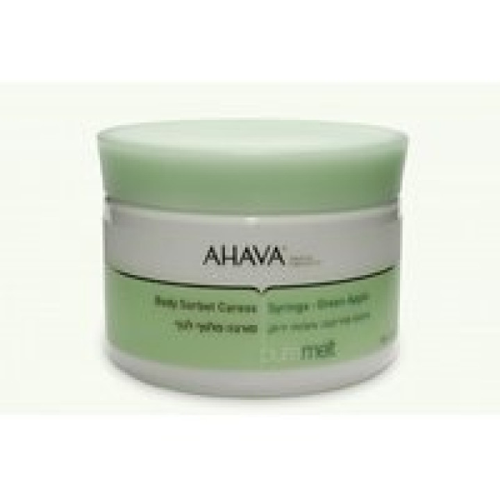 Молочко з ароматом бузку та зеленого яблука - Ahava SPA Body Sorbet Caress, 350 ml