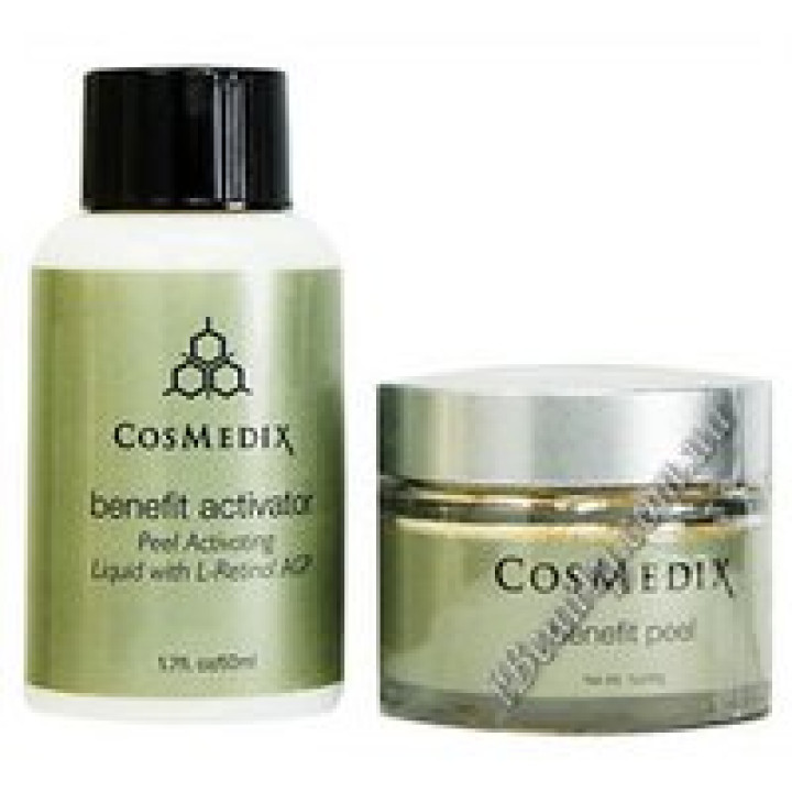Універсальний засіб для пілінгу для всіх типів шкіри Benefit peel + Benefit activator Cosmedix, 50 ml+30 ml