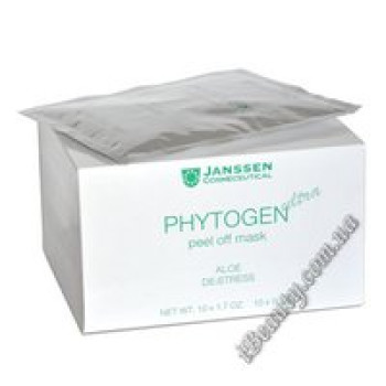 Зелена маска з Алое заспокійлива Aloe De-Stress Janssen, 10штХ50г