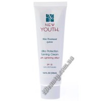 Крем надзахисний тонуючий SPF-30  Ultra Ptotection Tanning Cream with Lightening Effect SPF-30 New Youth, 50ml