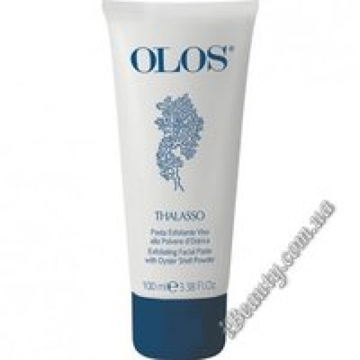 Скраб із пудрою черепашки устриці EXFOLIATING FACIAL PASTE WITH OYSTER SHELL POWDER - Olos, 100 гр