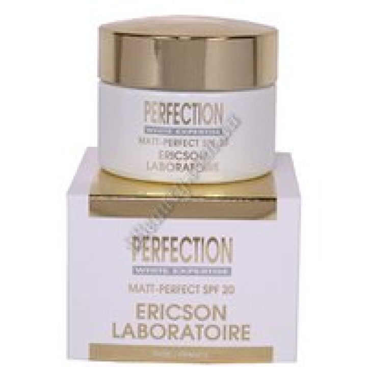 Відбілюючий крем для комбінованої шкіри SPF20 - PERFECTION MATT-PERFECT SPF 20 Ericson, 50 мл