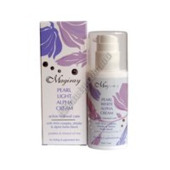 Перлинний відбілюючий крем Альфа - PEARL white ALPHA CREAM Magiray, 50ml