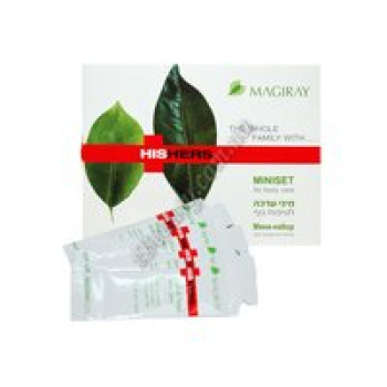 Міні Сет-набір для догляду за тілом (COCOSHAKE + GREENCOFFEE + ELIXIR SHAMPOO + BALSAMPLUS) - MINISET Magiray, 4 * 15ml