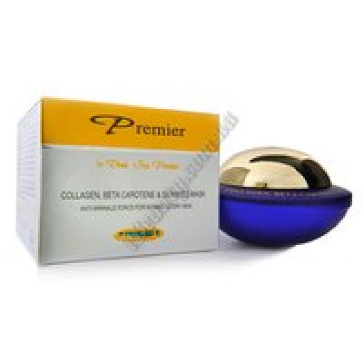 Маска з колагеном, бета-каротином та морською водорістю - COLLAGEN, BETA CAROTENE AND SEAWEED MASK Premier, 70 ml