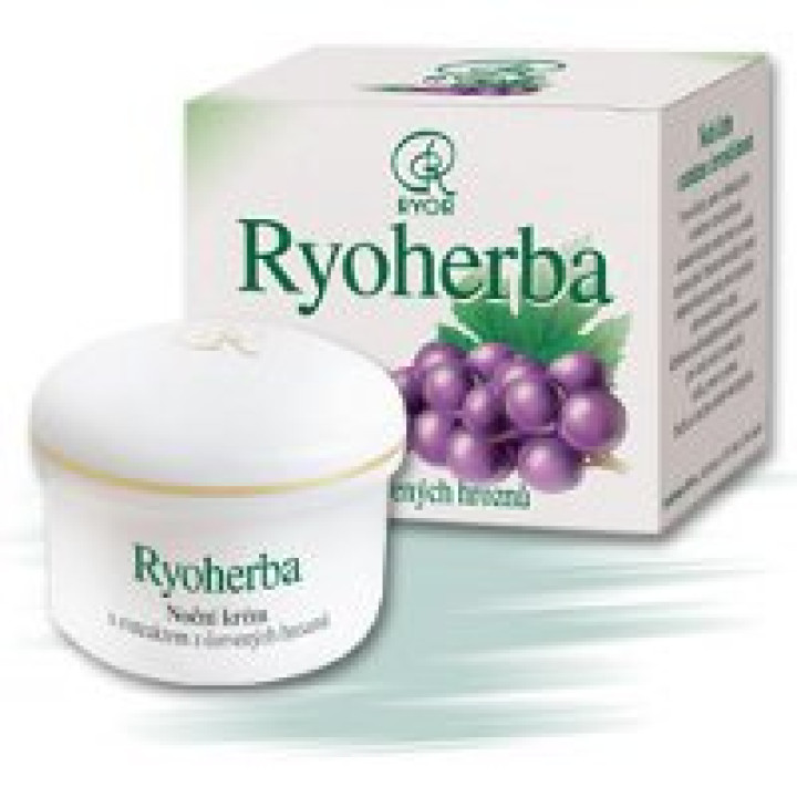 Нічний крем з екстрактом із чорного винограду Ryor, 50 мл