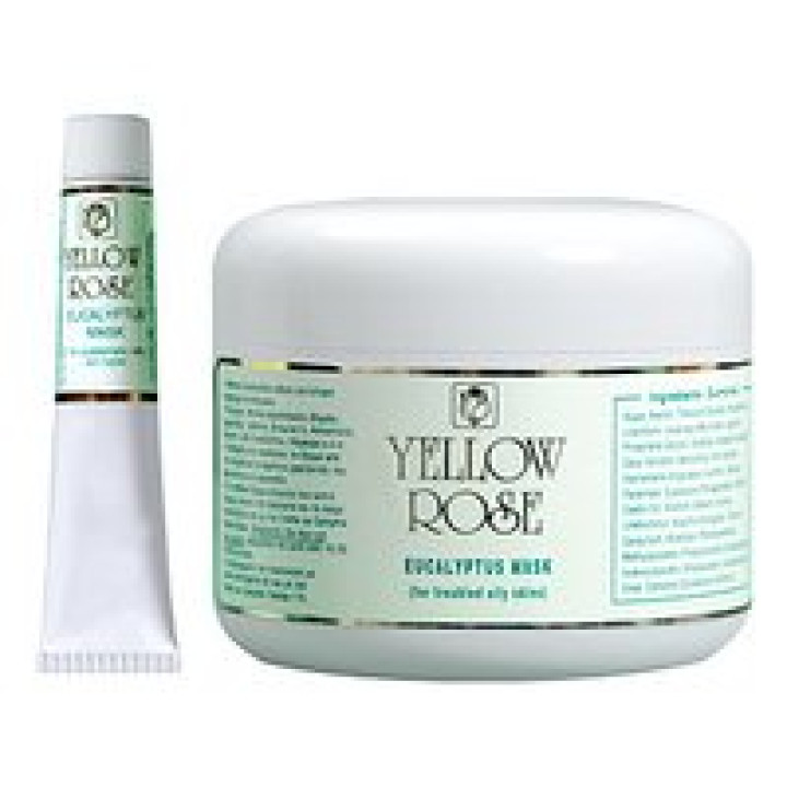 Лікувальна маска з евкаліптом для жирної шкіри, з акне (регулює роботу сальних залоз) - Eucalyptus Mask Yellow Rose, 50мл