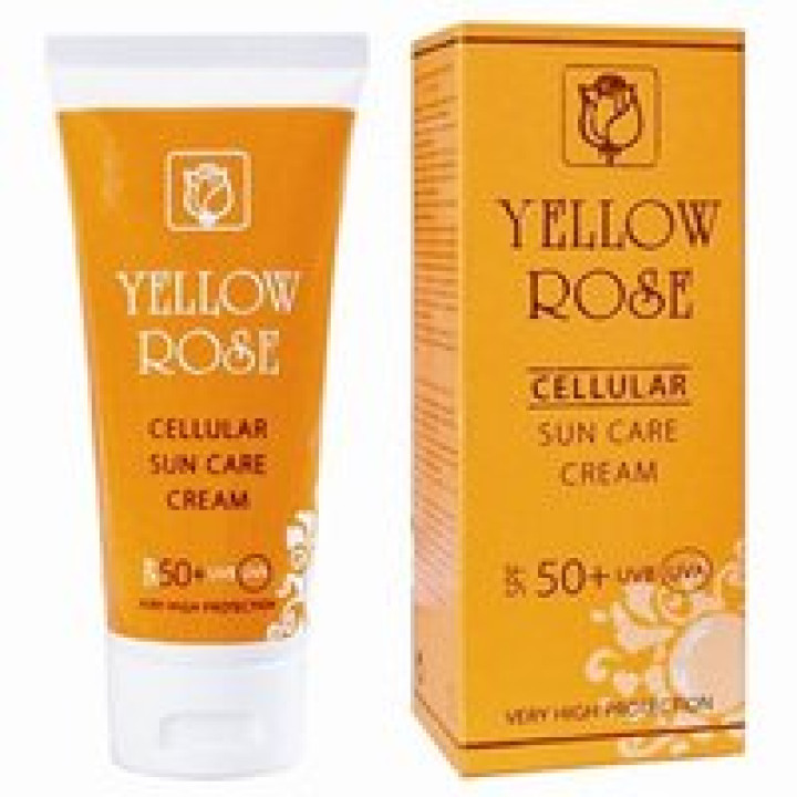 Анти-віковий сонцезахисний крем SPF 50 - Cellular Sun Care Cream SPF 50 Yellow Rose, 50мл