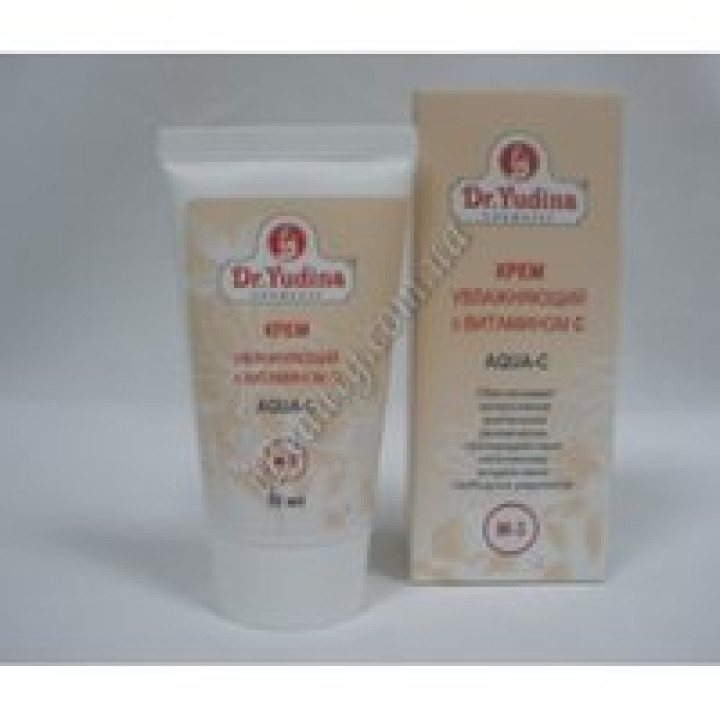 Крем зволожуючий з віт.С "Aqua З" д-р Юдіна, 50мл