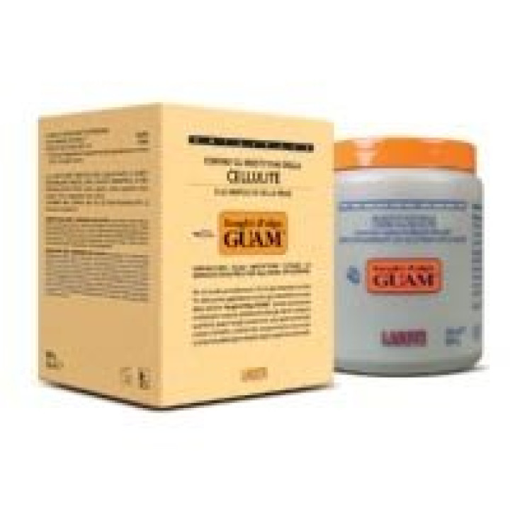 Антицелюлітна грязьова маска Талассо з макрогранулами морськ.солі "полірувальний ефект" GUAM, 600 гр.