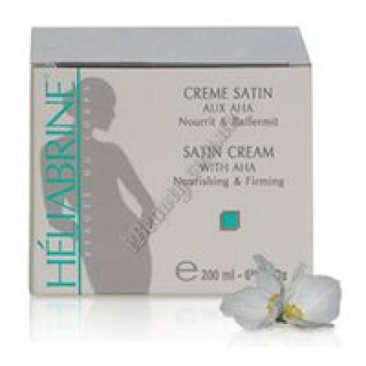Підтягуючий крем для тіла SATIN з екстрактом персика та каротином  SATIN BODY CREAM Heliabrine 200мл