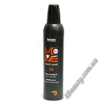 Мосуючий мус для волосся - 16 MOVE-ME Crazy Shape, DIKSON, 300 мл