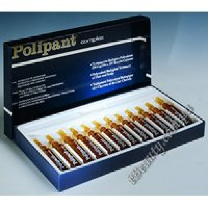 Комплекс з плацентарними та рослинними екстрактами, рослинними протеїнами проти випадання волосся - POLIPANT COMPLEX, DIKSON, 12х10 мл мл