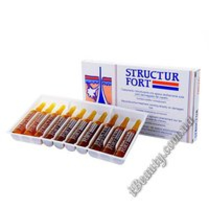 Препарат, що відновлює структуру волосся, що зміцнює коріння - STRUCTUR FORT, DIKSON, 10х12 мл