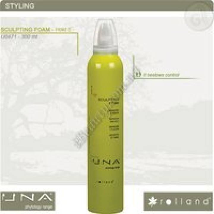 Пінка для моделювання нормального та жорсткого волосся сильної фіксації - Sculpting foam Rolland, 300 мл