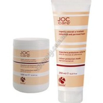 Маска Стійкість кольору для фарбованого волосся та волосся з хімічною завивкою з олією абрикосових кісточок Barex, 1000 ml