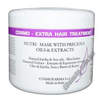 Маска-кондиціонер з маслом жожоба, сої та дерева ши Cosmo ExtraHair Treatment (Nutri Mask Conditioner with Jojoba&amp;Soy Oils-Shea butter) , Cosmofarm, 250 ml