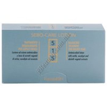 БАЛАНСУЮЧИЙ ЛОСЬЙОН ДЛЯ ЖИРНОГО ВОЛОССЯ З ЕКСТРАКТАМИ КРАПИВИ, ПОЛИНИ І ЕВКАЛІПТУ - SEBO-CARE LOTION FarmaVita, 12x8ml