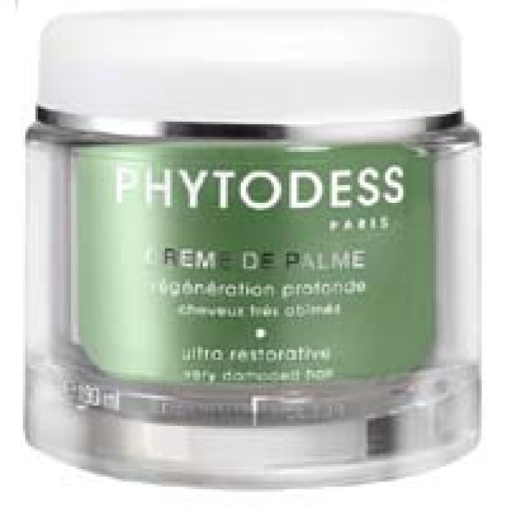 Підготовче обгортання – ультрозміцнюючий пальмовий крем для дуже пошкодженого волосся.