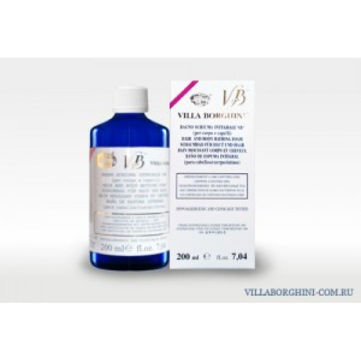 Шампунь нейтральний для волосся і тіла - Hair and body bathing foam VILLA BORGHINI, 200ml