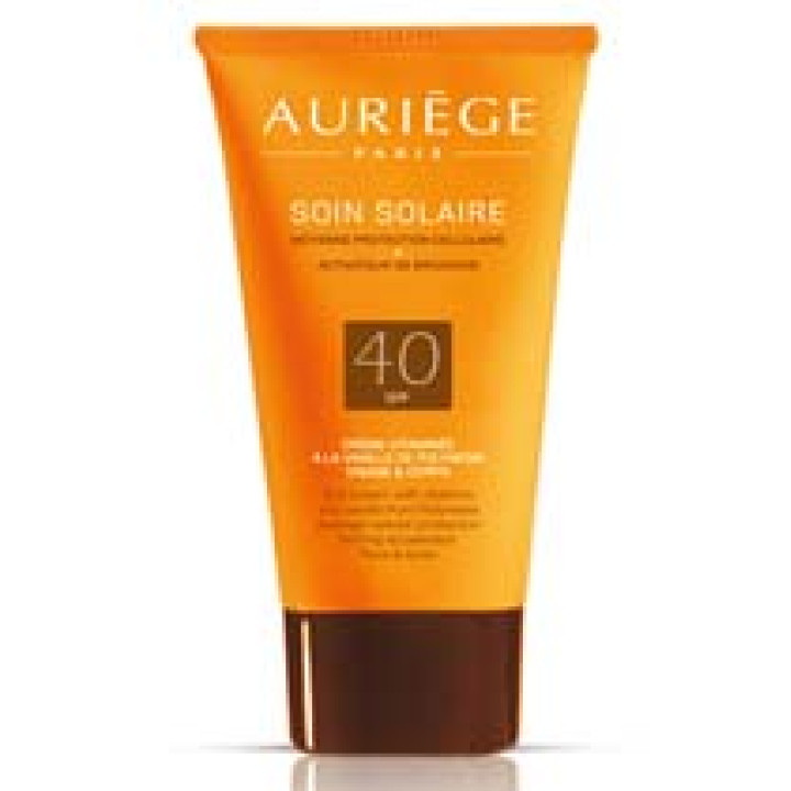 Крем вітамінний сонцезахисний для обличчя та тіла spf 40 Auriege.